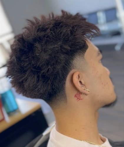 Burst Fade Mohawk by Chatsworth Barbershop in Chatsworth, CA